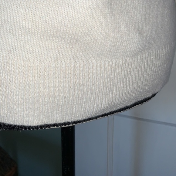 Vineyard vines Whaleisle Yoke Sweater - Marshmallow - Picture 12 of 13